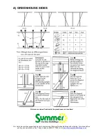 Preview for 6 page of Summer Greenhouse 05 Assembly Instructions Manual