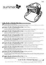 Preview for 1 page of Summer Learn-To-Sit 13996 Instruction Manual