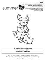 Предварительный просмотр 1 страницы Summer Little Heartbeats Owner'S Manual