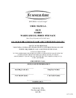 SummerAire OLM SERIES User Manual preview