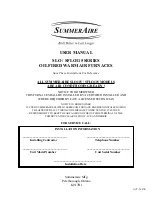 Preview for 1 page of SummerAire SLO115 SERIES User Manual