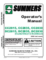 Summers CoulterChisel CC2815 Operator'S Manual preview