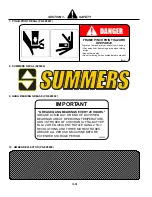 Preview for 8 page of Summers DK9630 Operator'S Manual