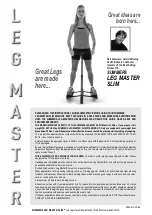 Summers Leg Master Slim Instructional Manual preview