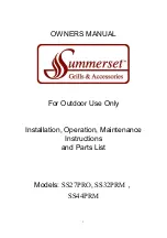 Summerset Professional Grills SS27PRO Owner'S Manual preview