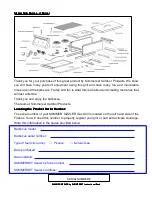 Preview for 28 page of Summerset Sizzler SIZ-26 Series Instructional Book, Care & Use/Installation