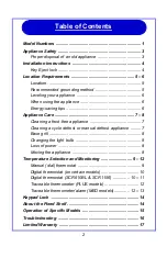 Preview for 3 page of Summit Appliance accucold ACF48WMEDDT Use & Care Manual