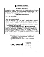 Предварительный просмотр 14 страницы Summit Appliance accucold ACR1718 Series Instruction Manual