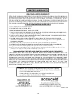 Предварительный просмотр 16 страницы Summit Appliance accucold FFAR121SS Instruction Manual