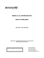 Summit Appliance Accucold FFAR24LMAN Instruction Manual предпросмотр