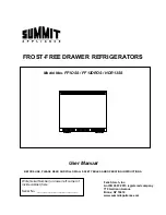 Предварительный просмотр 1 страницы Summit Appliance FF12DROS User Manual