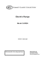 Summit Classic Collection CLRE24 User Manual preview