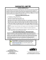 Preview for 20 page of Summit Commercial CCF13 Owner'S Manual