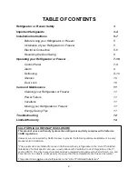 Preview for 2 page of Summit Commercial SCF505SSTB User Manual