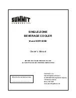 Preview for 1 page of Summit Commercial SCR1225B Owner'S Manual