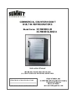 Предварительный просмотр 1 страницы Summit Commercial SCR600BGLBI Series Instruction Manual