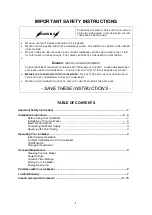 Предварительный просмотр 2 страницы Summit Professional 0761101058467 Instruction Manual