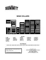 Summit Professional ADWC1552 User Manual preview