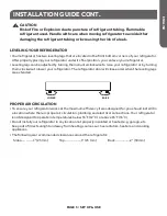 Предварительный просмотр 7 страницы Summit Professional FF1075W User Manual