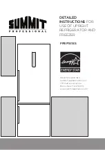 Summit Professional FFBF181ES Detailed Instructions For Use preview