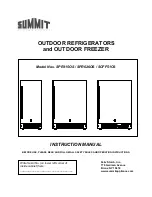 Summit Professional SCFF51OS Instruction Manual предпросмотр