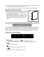 Предварительный просмотр 9 страницы Summit Professional SCFF51OS Instruction Manual