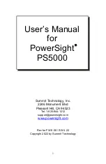 Summit Technology PowerSight PS5000 User Manual preview