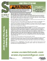 Summit Treestands Seat-O-The Pants Instructions preview