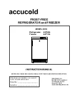 Summit accucold ACF33L Instruction Manual preview