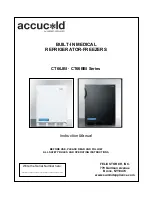 Summit accucold CT66BBI Series Manual preview