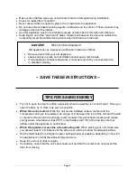 Preview for 4 page of Summit Accucold FF28LWHVAC Instruction Manual