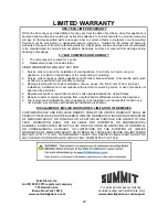 Preview for 20 page of Summit ADFD243 User Manual