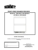 Предварительный просмотр 1 страницы Summit ADFD2D24 Instruction Manual