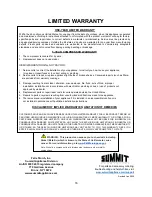 Preview for 16 page of Summit BAR14 User Manual