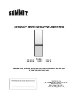 Preview for 1 page of Summit BF181SS Operating Instructions Manual