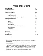 Preview for 2 page of Summit BF181SS Operating Instructions Manual