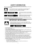 Preview for 3 page of Summit BF181SS Operating Instructions Manual