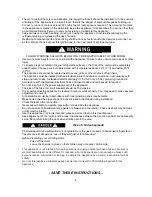 Preview for 4 page of Summit BF181SS Operating Instructions Manual