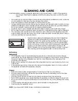 Preview for 21 page of Summit BF181SS Operating Instructions Manual