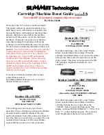 Summit BROTHER HL-630 OPC User Manual preview