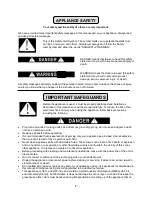 Предварительный просмотр 3 страницы Summit Classic CL181WBV Instruction Manual