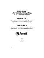 Preview for 36 page of Summit CM40BL User Manual