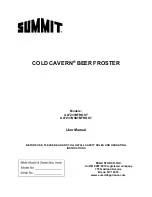 Предварительный просмотр 1 страницы Summit Cold Cavern ALFZ37BFROST User Manual