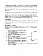 Предварительный просмотр 6 страницы Summit Cold Cavern ALFZ37BFROST User Manual