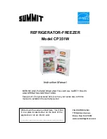 Preview for 1 page of Summit CP351W Instruction Manual