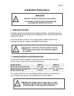 Preview for 5 page of Summit CR2115 Instruction Manual