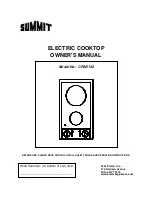 Preview for 1 page of Summit CR2B120 Owner'S Manual