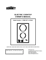 Предварительный просмотр 1 страницы Summit CR2B12ST Owner'S Manual