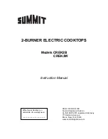 Preview for 1 page of Summit CREK2B Instruction Manual