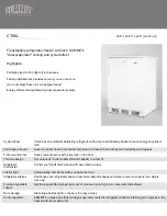 Preview for 1 page of Summit CT66LADA Specifications